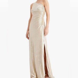 Gold calvin klein gown